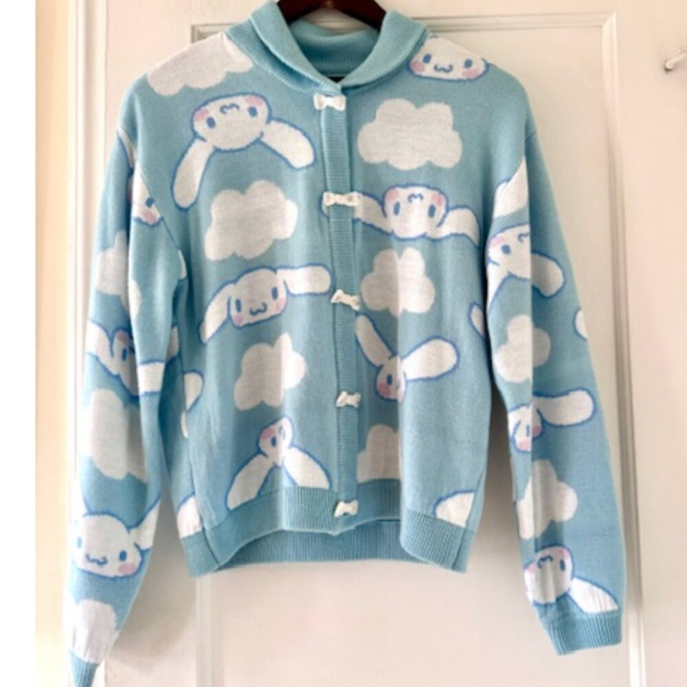 Cinnamoroll Cloud Collar Cardigan Part of the Sanrio Collection